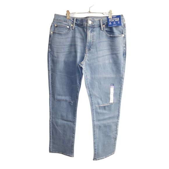 Arizona Jean Co Advance Flex 360 Women's Size 34x30 Light Blue Distressed Jeans - Picture 1 of 4